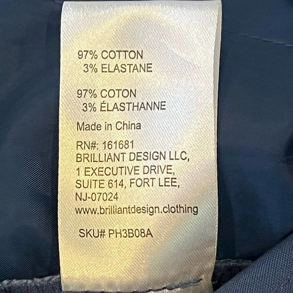 THE PHLUID PROJECT GENDER INCLUSIVE CROSSOVER ANKLE PANT BLUE NWT SIZE SMALL - Picture 12 of 13